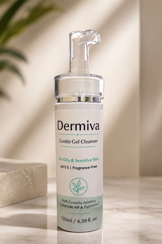 Dermiva Gentle Gel Cleanser — for oily and sensitive skin