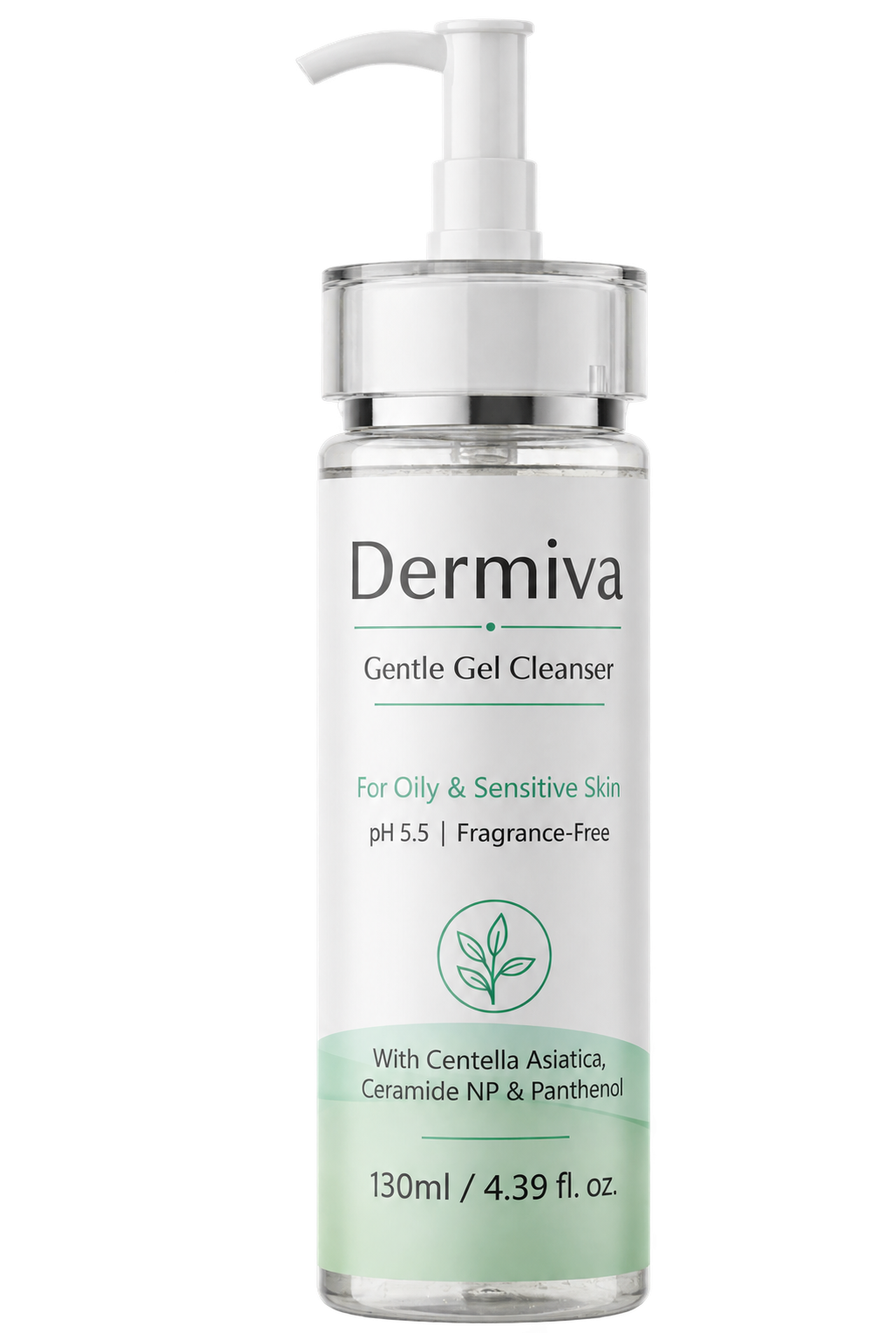 Dermiva Gentle Gel Cleanser bottle